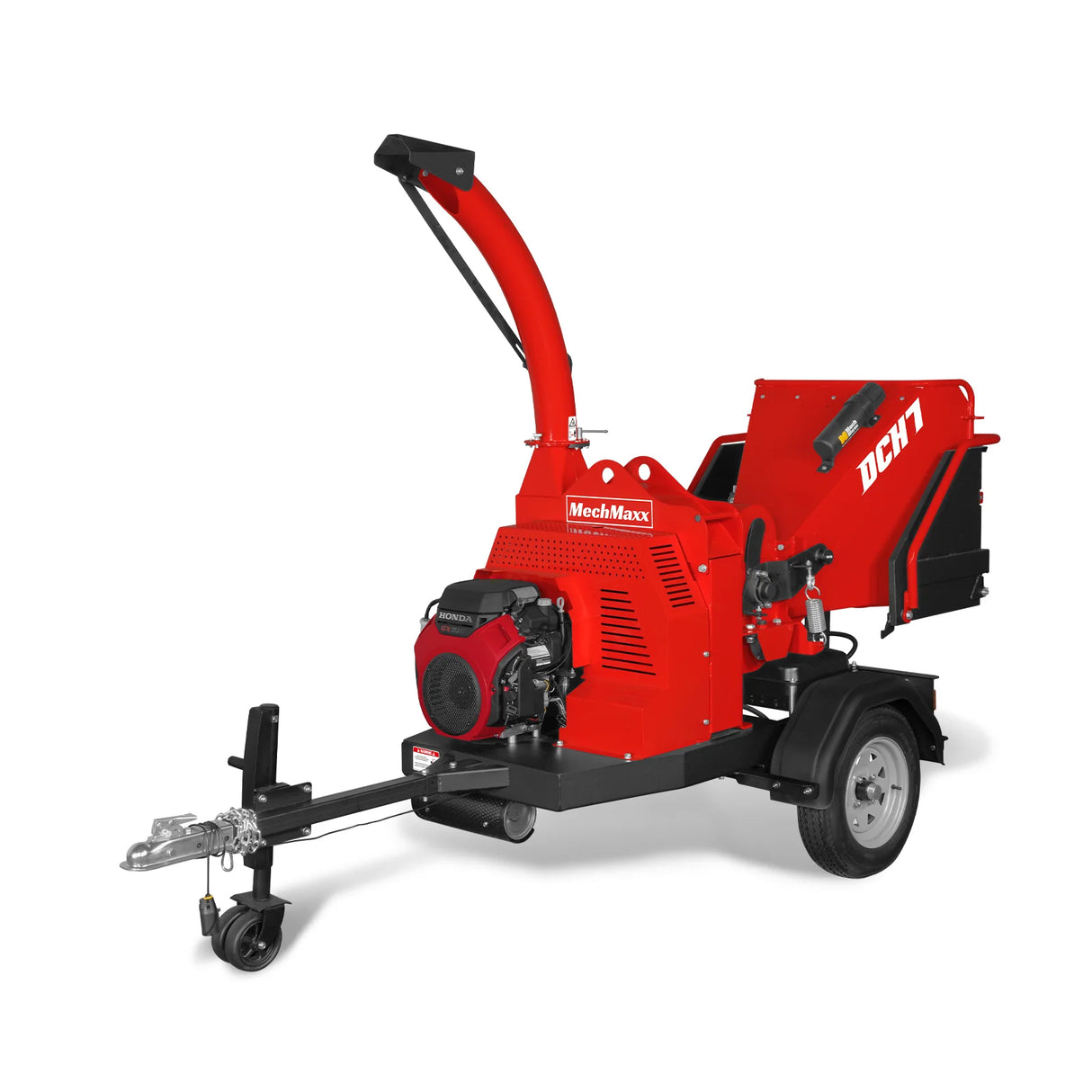 MechMaxx HONDA GX690 22HP 688cc Twin Cylinder Gasoline Engine Powered 7" Hydraulic Feeding Wood Chipper,  DCH7