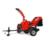 MechMaxx HONDA GX690 22HP 688cc Twin Cylinder Gasoline Engine Powered 7" Hydraulic Feeding Wood Chipper,  DCH7