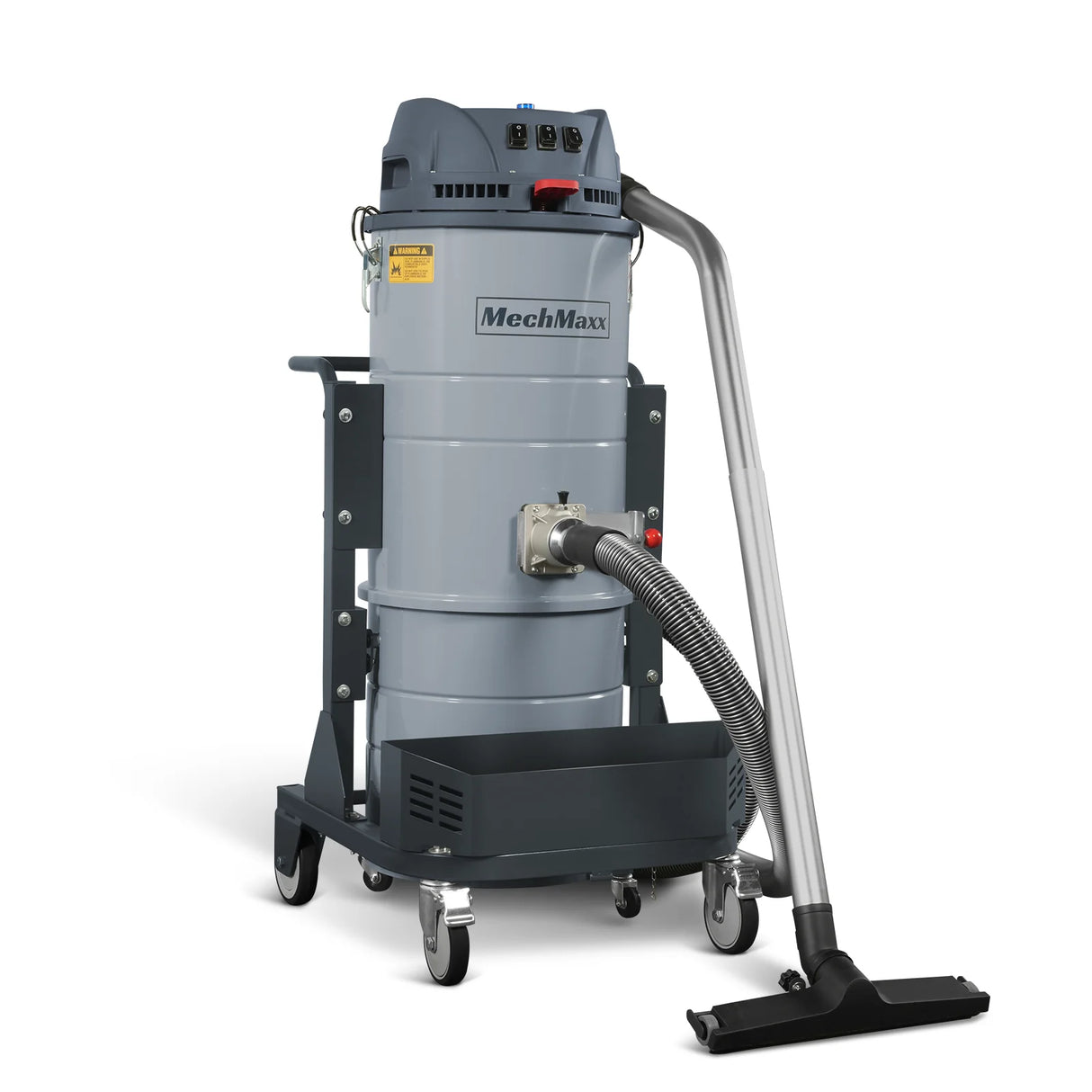 Industrial Wet/Dry Vacuum Cleaner with HEPA Filter Three Motor 3.3 HP 285 CFM 16 Gallon - 110V 1 Phase,  IVA3M