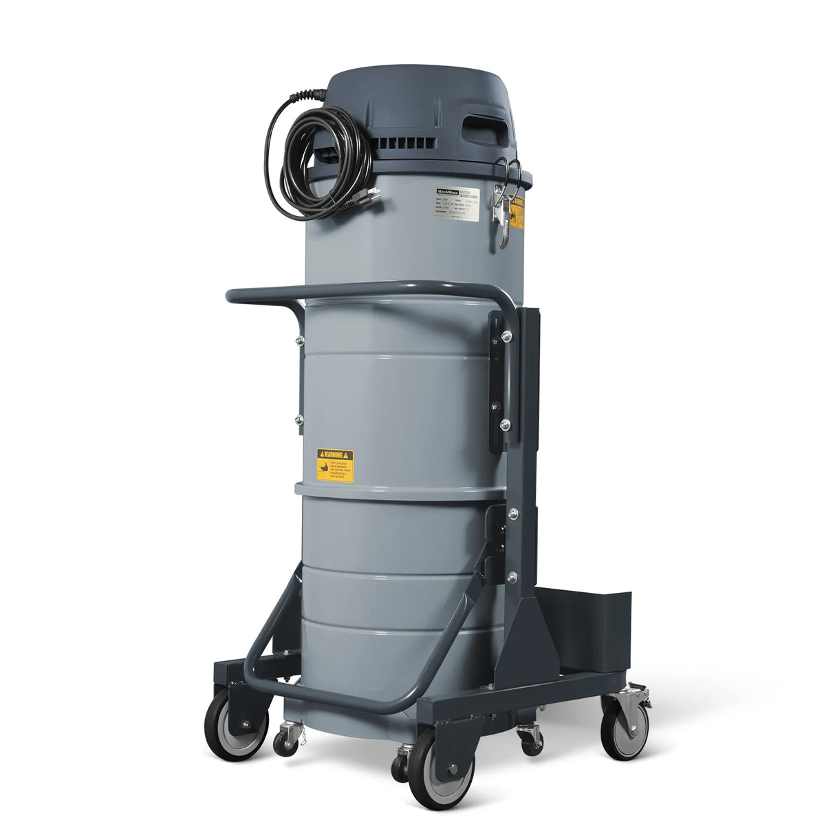 Industrial Wet/Dry Vacuum Cleaner with HEPA Filter Three Motor 3.3 HP 285 CFM 16 Gallon - 110V 1 Phase,  IVA3M