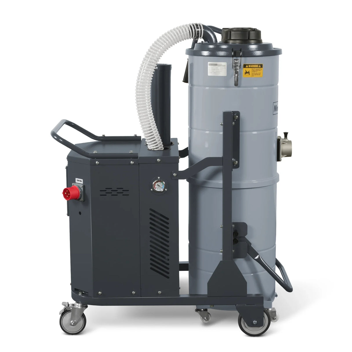 Industrial Wet/Dry Vacuum Cleaner with HEPA Filter Continuous Duty 8.6 HP 364 CFM 26.4 Gallon - 230V 3Phase,  IVB230