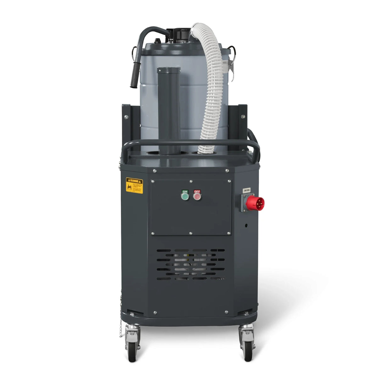 Industrial Wet/Dry Vacuum Cleaner with HEPA Filter Continuous Duty 8.6 HP 364 CFM 26.4 Gallon - 230V 3Phase,  IVB230