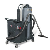 Industrial Wet/Dry Vacuum Cleaner with HEPA Filter Continuous Duty 8.6 HP 364 CFM 26.4 Gallon - 480V 3Phase,  IVB480