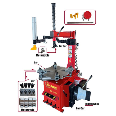 Katool KT-8211 ATV and motorcycle tire changer front view