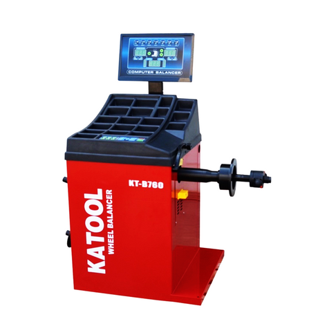 Katool KT-B760 wheel balancer with automatic measurement ruler