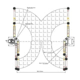 Katool KT-AS110D 11,000 lb Asymmetric Two-Post Lift — Direct Drive, Single-Point Lock Release