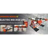 Katool KT-X90E 8000 lbs Electric Mid Rise Scissor Lift