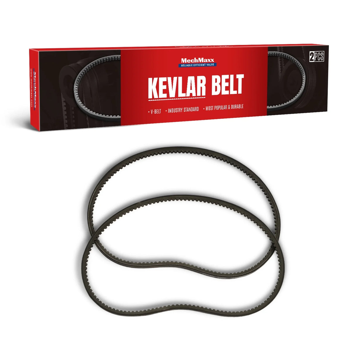 MechMaxx ( 1 Pack / 2 Pcs ) Kevlar V-belts for Wood Chipper GS650, 13x860Li (SKU: 110100; 110101）