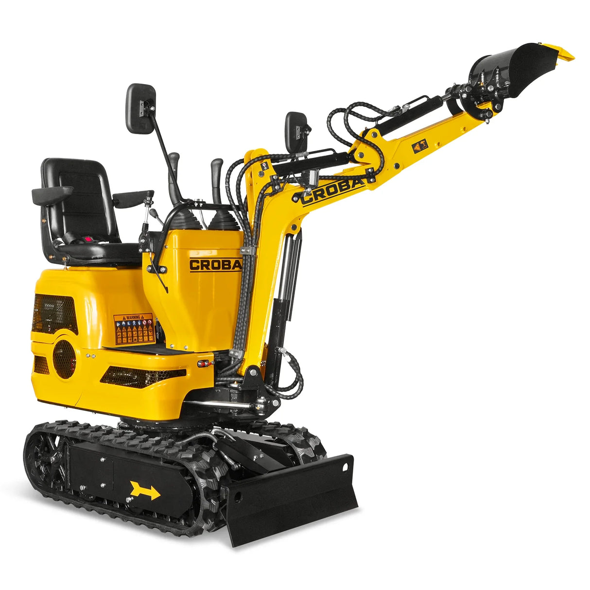 Mini Compact Excavator Loncin 300cc 9hp Engine, 43.3" Max. Digging Depth, 1345 LBS Operating Weight, MEC06