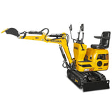 Mini Compact Excavator Loncin 300cc 9hp Engine, 43.3" Max. Digging Depth, 1345 LBS Operating Weight, MEC06
