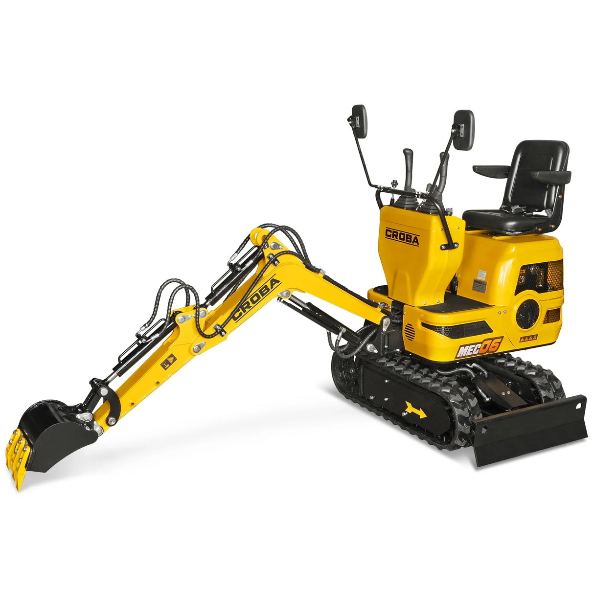 Mini Compact Excavator Loncin 300cc 9hp Engine, 43.3" Max. Digging Depth, 1345 LBS Operating Weight, MEC06