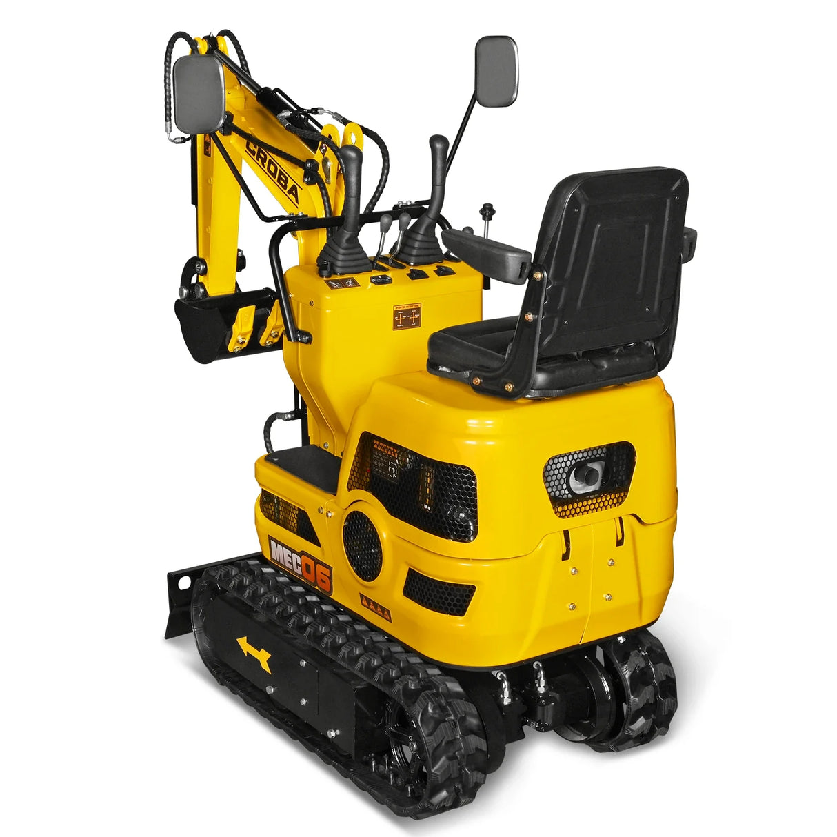 Mini Compact Excavator Loncin 300cc 9hp Engine, 43.3" Max. Digging Depth, 1345 LBS Operating Weight, MEC06