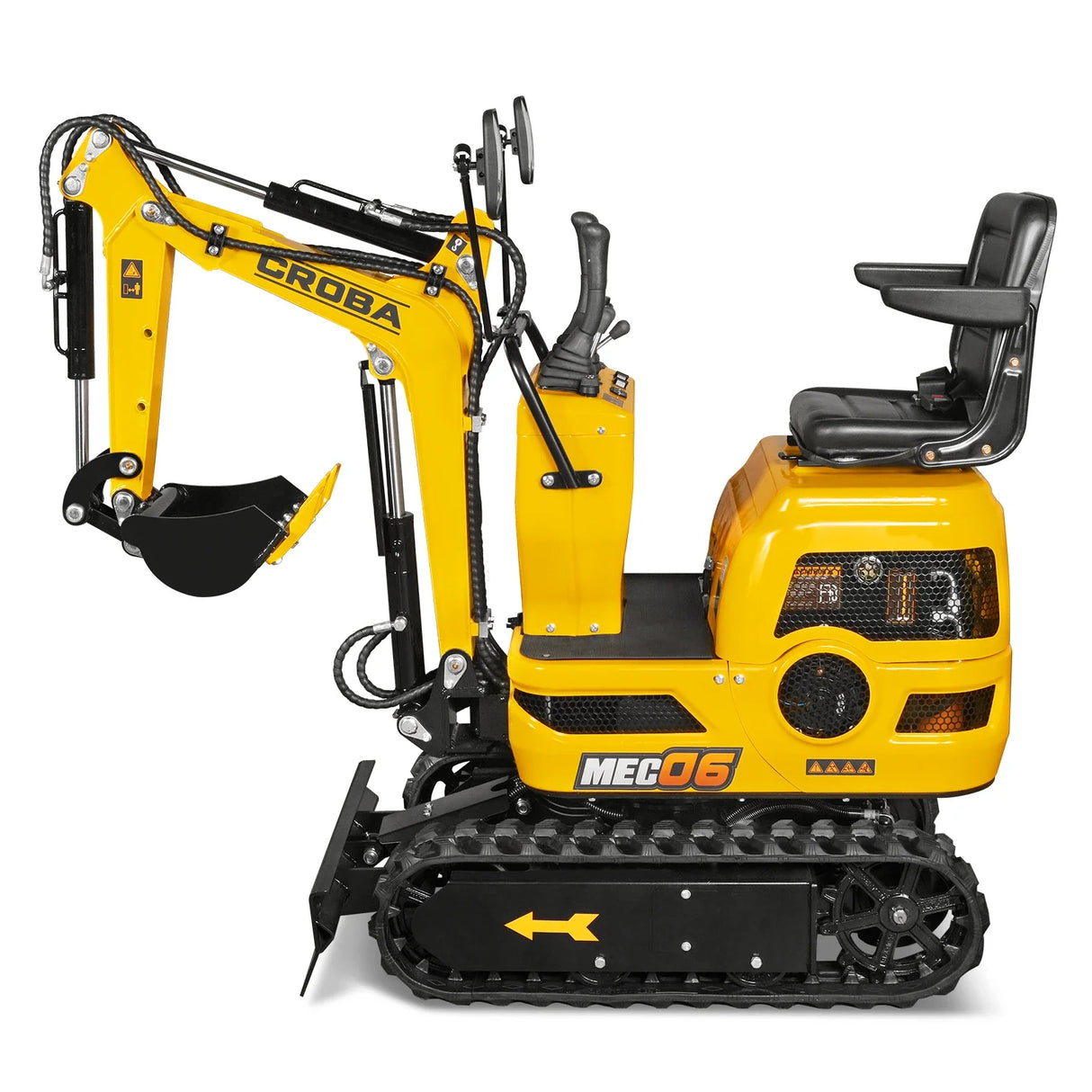 Mini Compact Excavator Loncin 300cc 9hp Engine, 43.3" Max. Digging Depth, 1345 LBS Operating Weight, MEC06