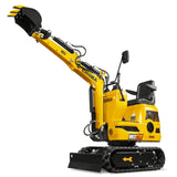 Mini Compact Excavator Loncin 300cc 9hp Engine, 43.3" Max. Digging Depth, 1345 LBS Operating Weight, MEC06