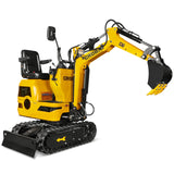 Mini Compact Excavator Loncin 300cc 9hp Engine, 43.3" Max. Digging Depth, 1345 LBS Operating Weight, MEC06