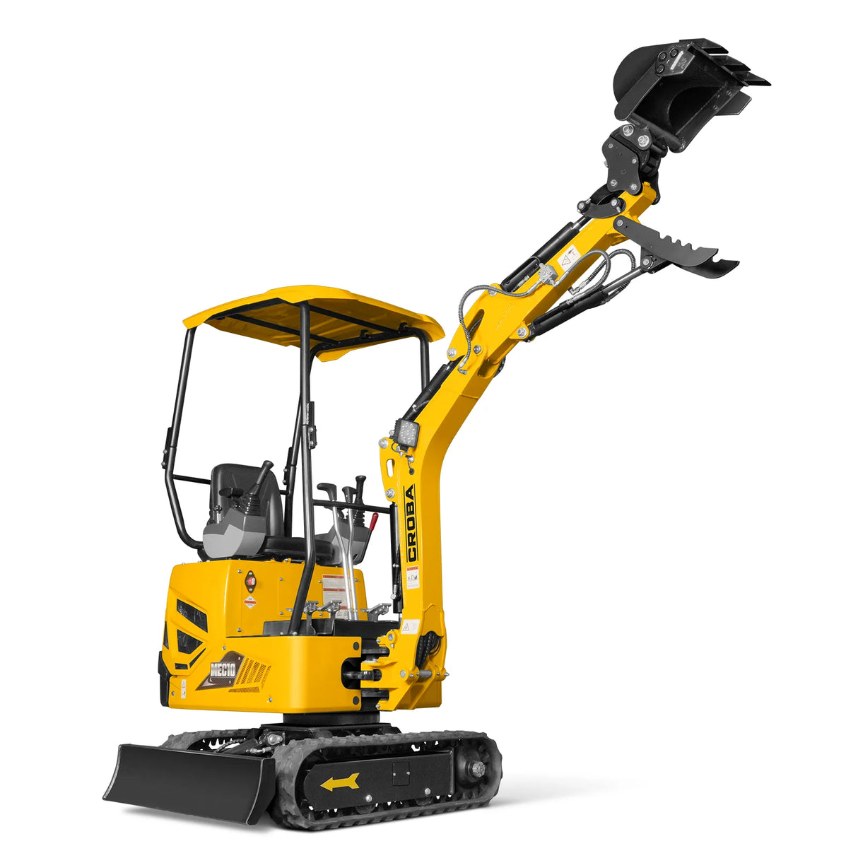 Mini Compact Excavator B&S VANGUARD 408cc 14hp Engine,  65.7" Max. Digging Depth,  2370 LBS Operating Weight,  MEC10