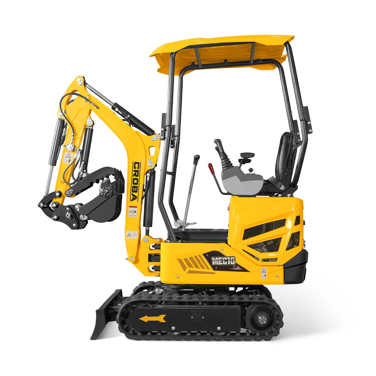 Mini Compact Excavator B&S VANGUARD 408cc 14hp Engine,  65.7" Max. Digging Depth,  2370 LBS Operating Weight,  MEC10