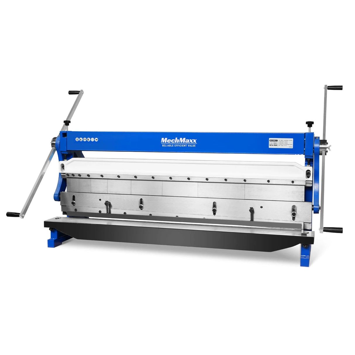 MechMaxx 52-inch 3-in-1 Pan and Box Brake – Slip Roll, Shear, Bending Machine for Sheet Metal, 20 Gauge Mild Steel, Adjustable Fingers, Heavy Duty, Metalworking, Fabrication, Rolling, Bending MMCB5220