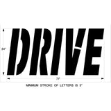 Newstripe McDonalds 34 Inch DRIVE Stencil