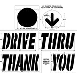 Newstripe McDonalds Parking Lot Stencil Kit