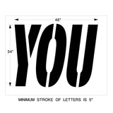 Newstripe McDonalds 34 Inch YOU Stencil