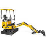 Mini Compact Excavator Kubota D722 Engine,  65.7" Max. Digging Depth,  2700 LBS Operating Weight,  MEC12