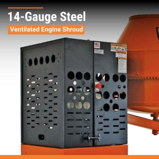 Brave Concrete Mixer | 9 Cu. Ft. Steel Drum | Honda GX270