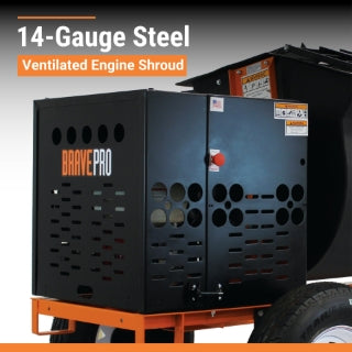 Brave Mortar Mixer | 8 Cu. Ft. Poly Drum | Honda GX240