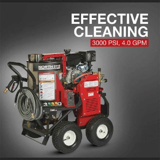 NorthStar Hot Water Pressure Washer 3000 PSI 4.0 GPM Kohler CH440 Gas