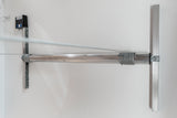 Close-up view of a heavy duty garage storage system's lifter motor mechanism.