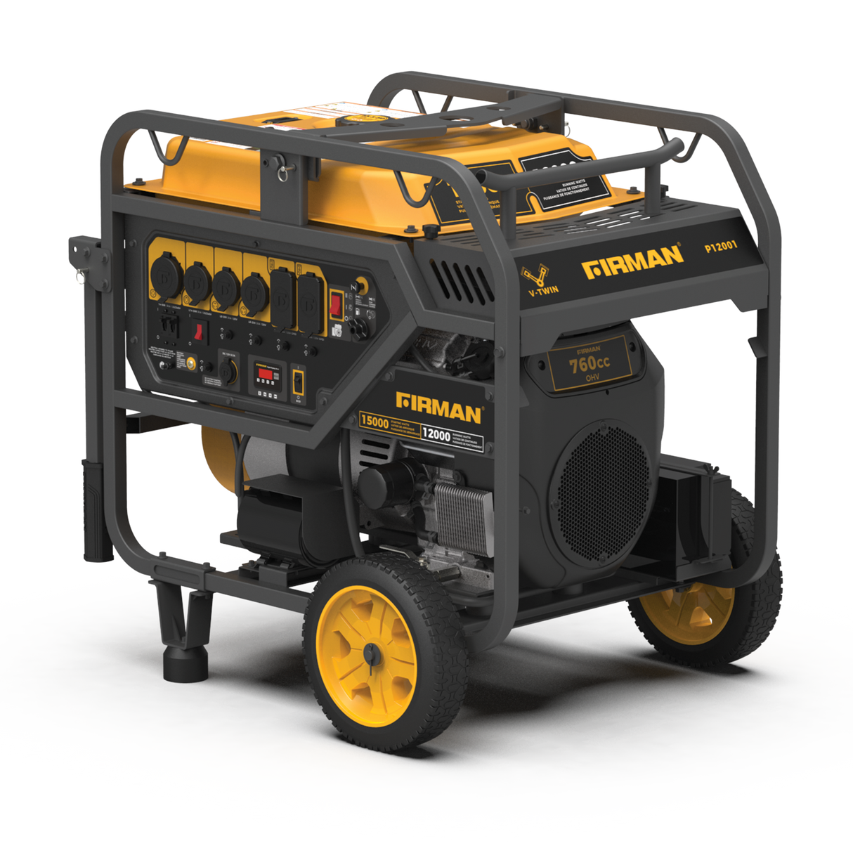 Gas Portable Generator 15000W Electric Start 120/240V