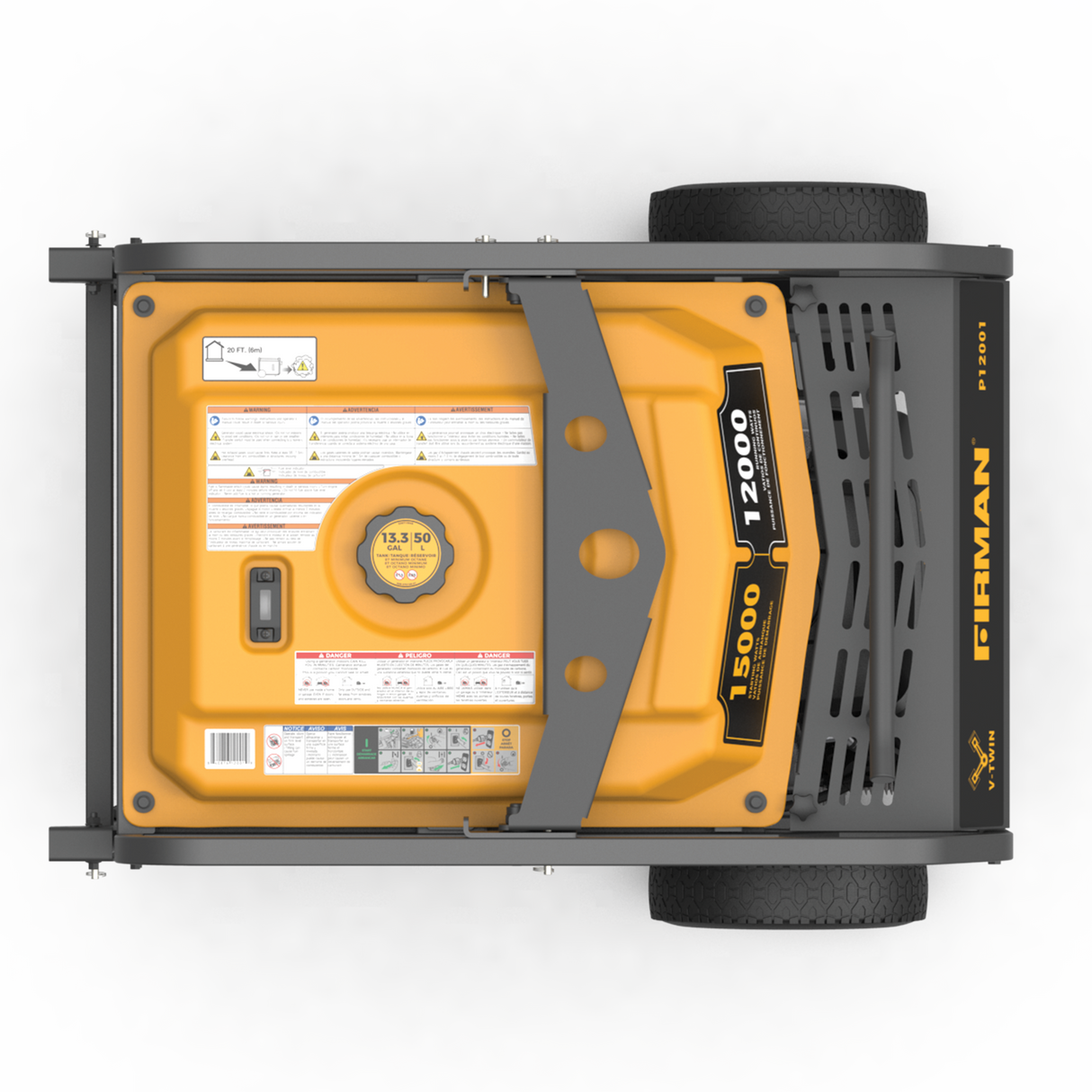 Gas Portable Generator 15000W Electric Start 120/240V