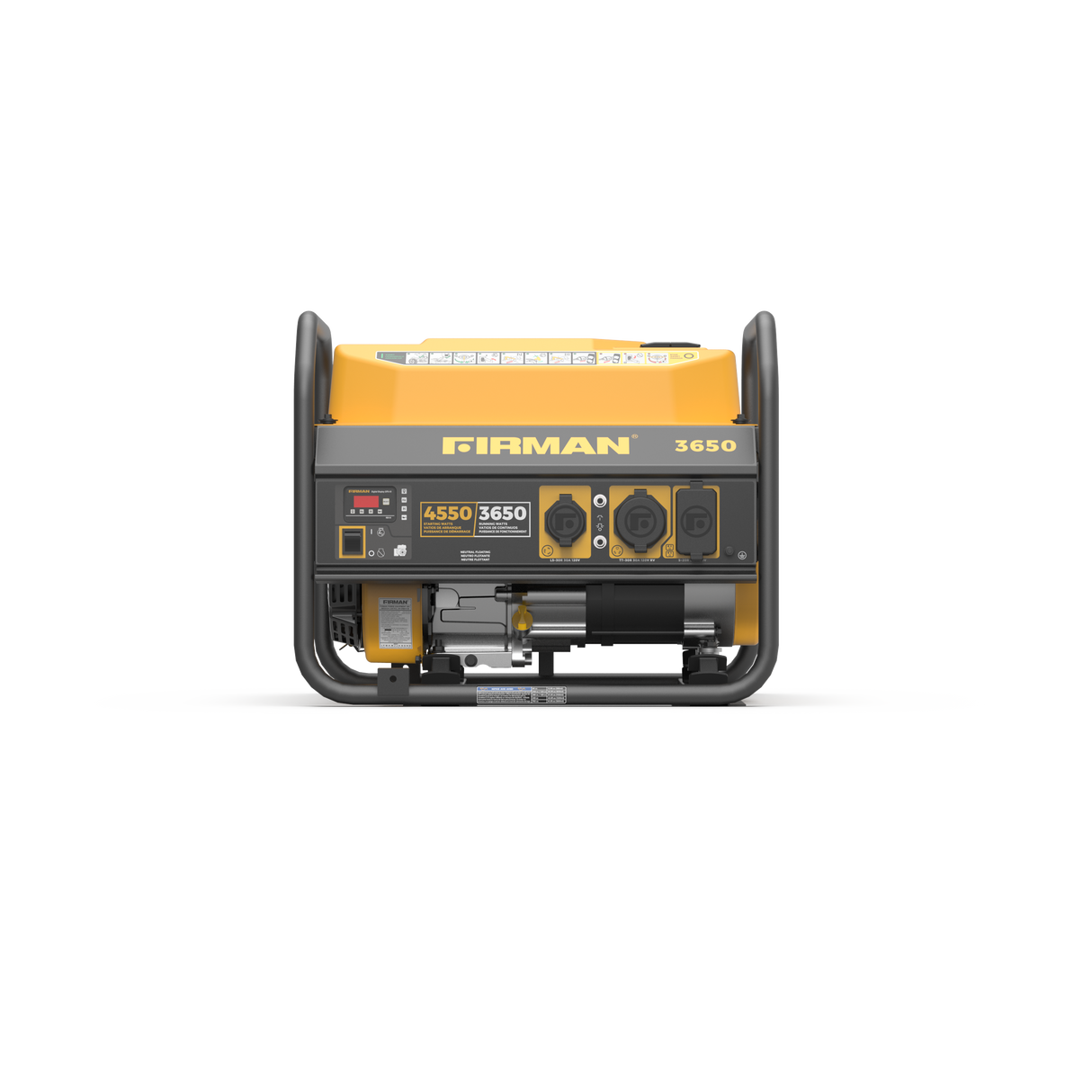 Gas Portable Generator 4550W Recoil Start 120V