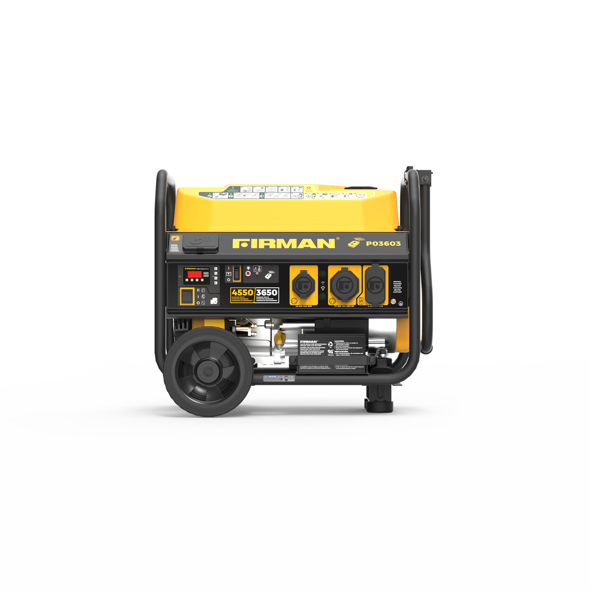 4550/3650 Watt Remote Start Gas Portable Generator cETL Certified With Wheel Kit