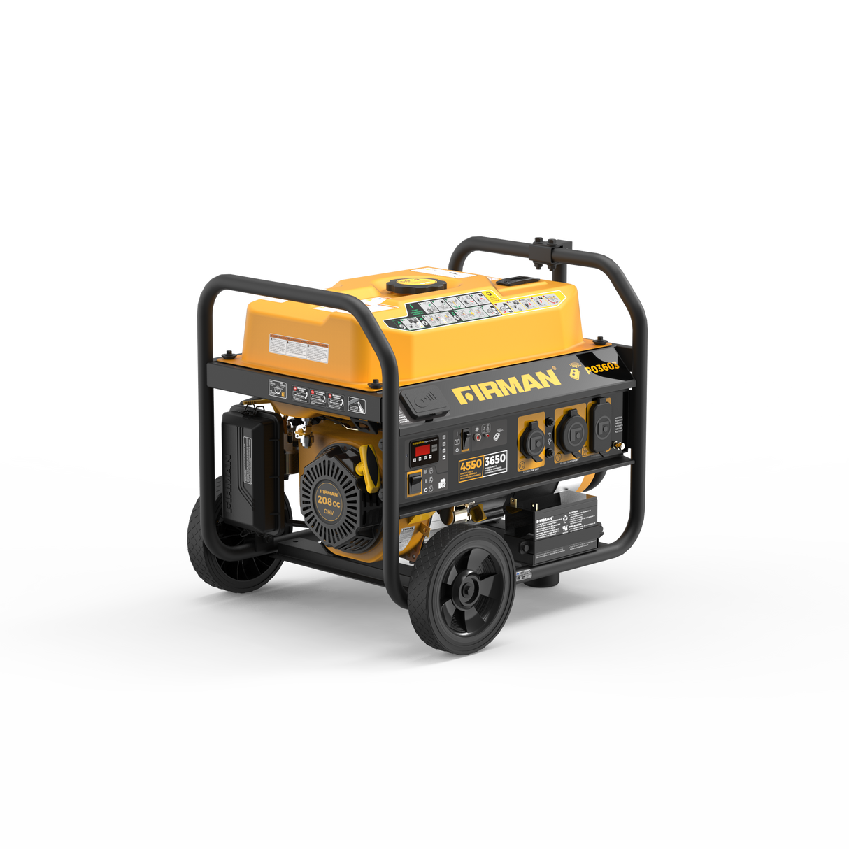 4550/3650 Watt Remote Start Gas Portable Generator cETL Certified With Wheel Kit
