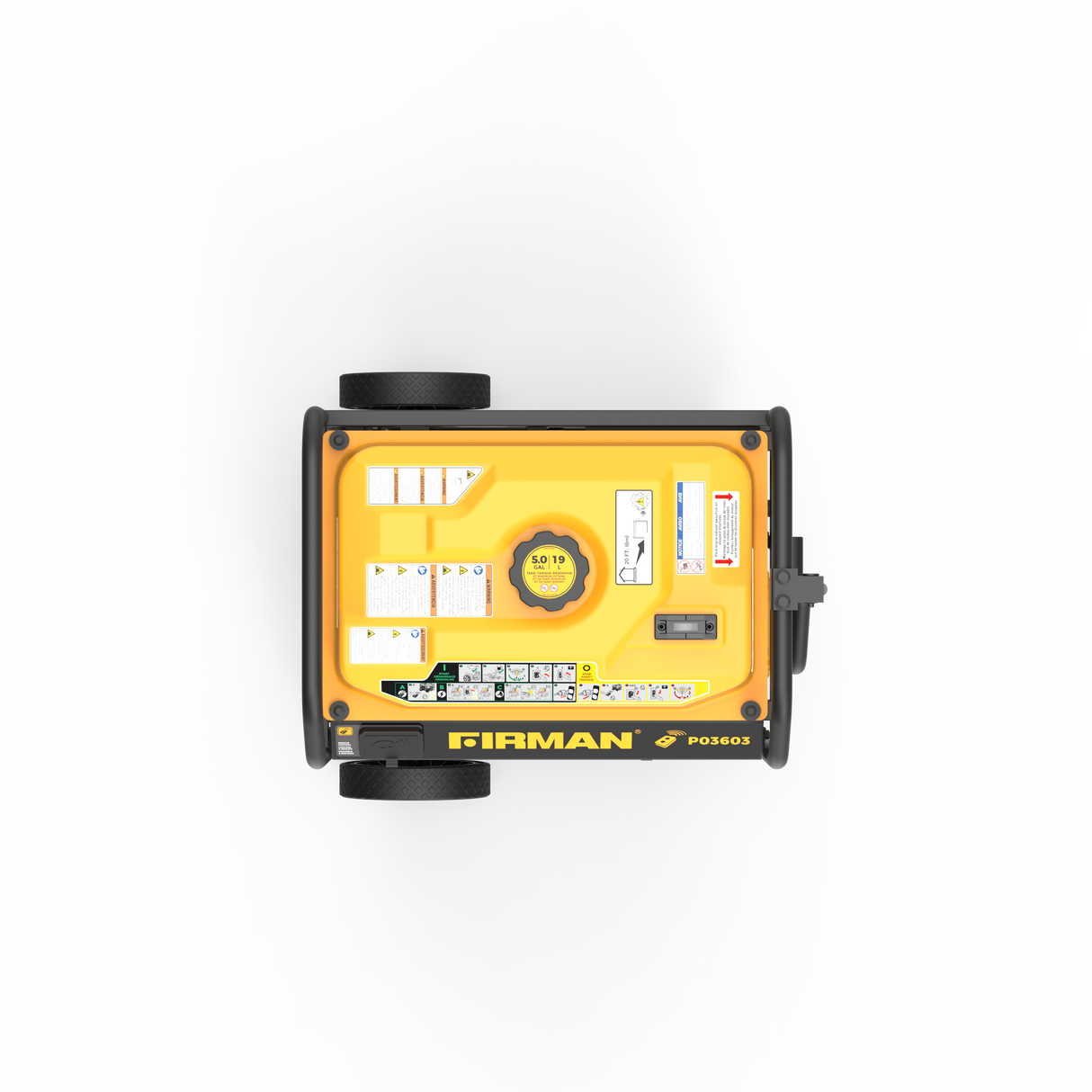 4550/3650 Watt Remote Start Gas Portable Generator cETL Certified With Wheel Kit