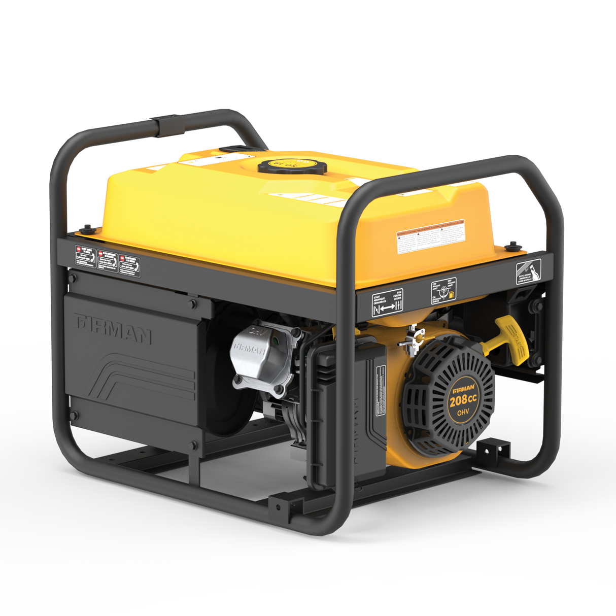 Gas Portable Generator 4550W Recoil Start 120/240V