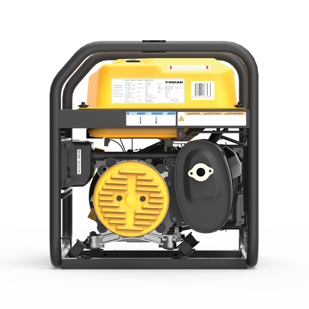 Gas Portable Generator 4550W Recoil Start 120/240V
