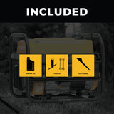 Gas Portable Generator 4550W Recoil Start 120/240V