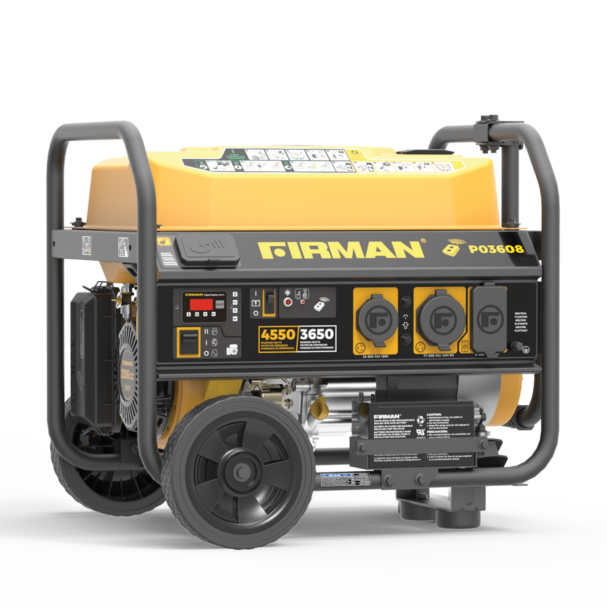Gas Portable Generator 4550W  Remote Start 120V