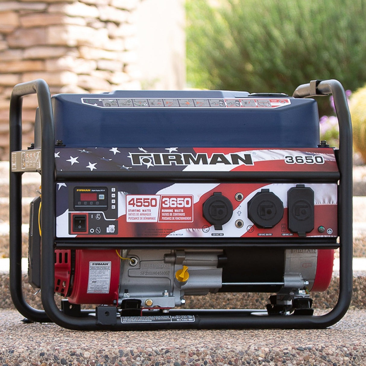 Gas Portable Generator 4550W Recoil Start 120V