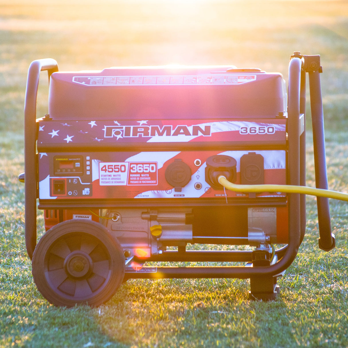 Gas Portable Generator 4550W Recoil Start 120V