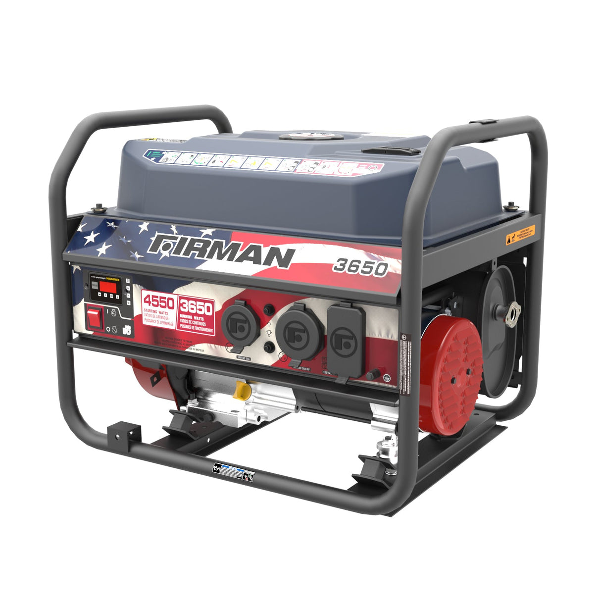 Gas Portable Generator 4550W Recoil Start 120V