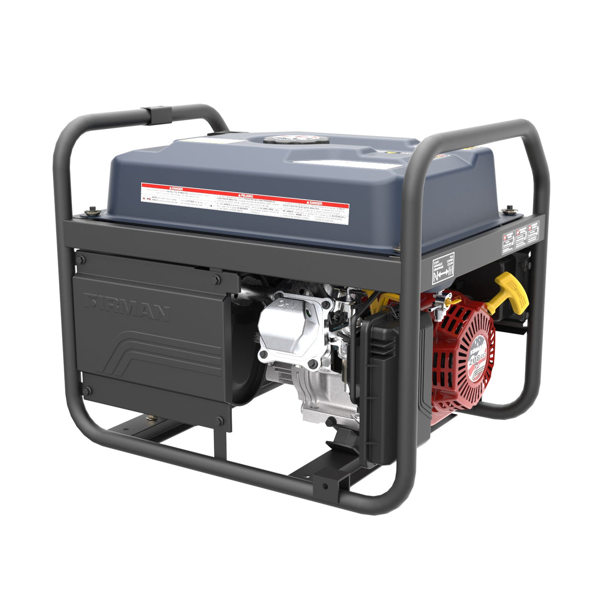 Gas Portable Generator 4550W Recoil Start 120V