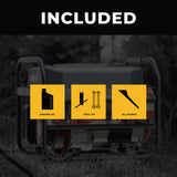 Gas Portable Generator 4550W Recoil Start 120V