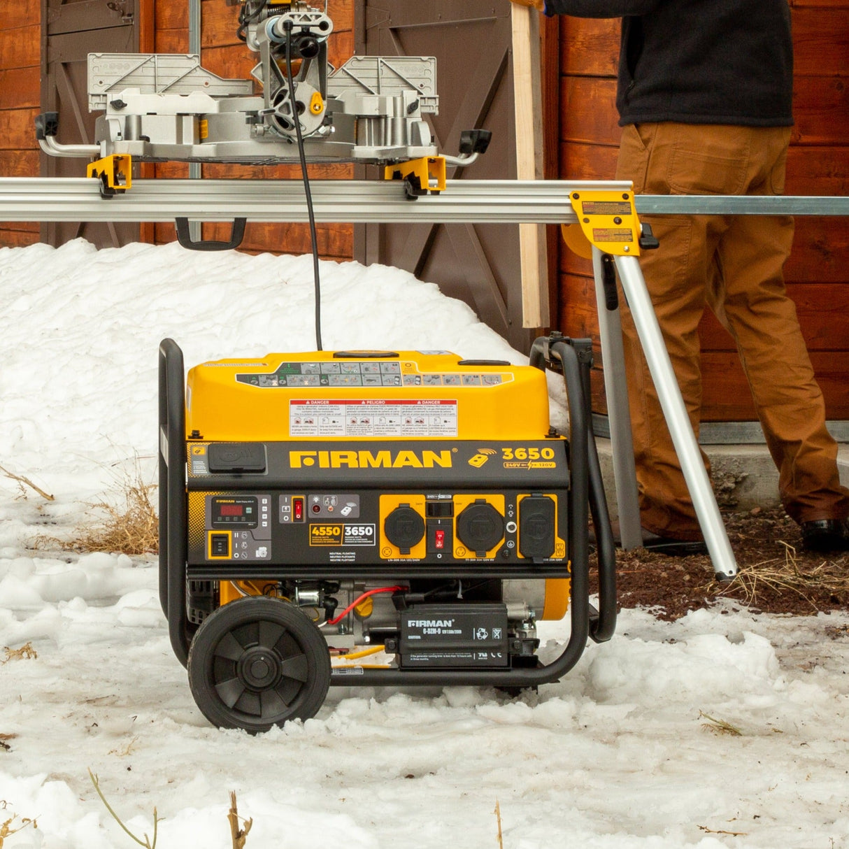 Gas Portable Generator 4550W Remote Start 120/240V