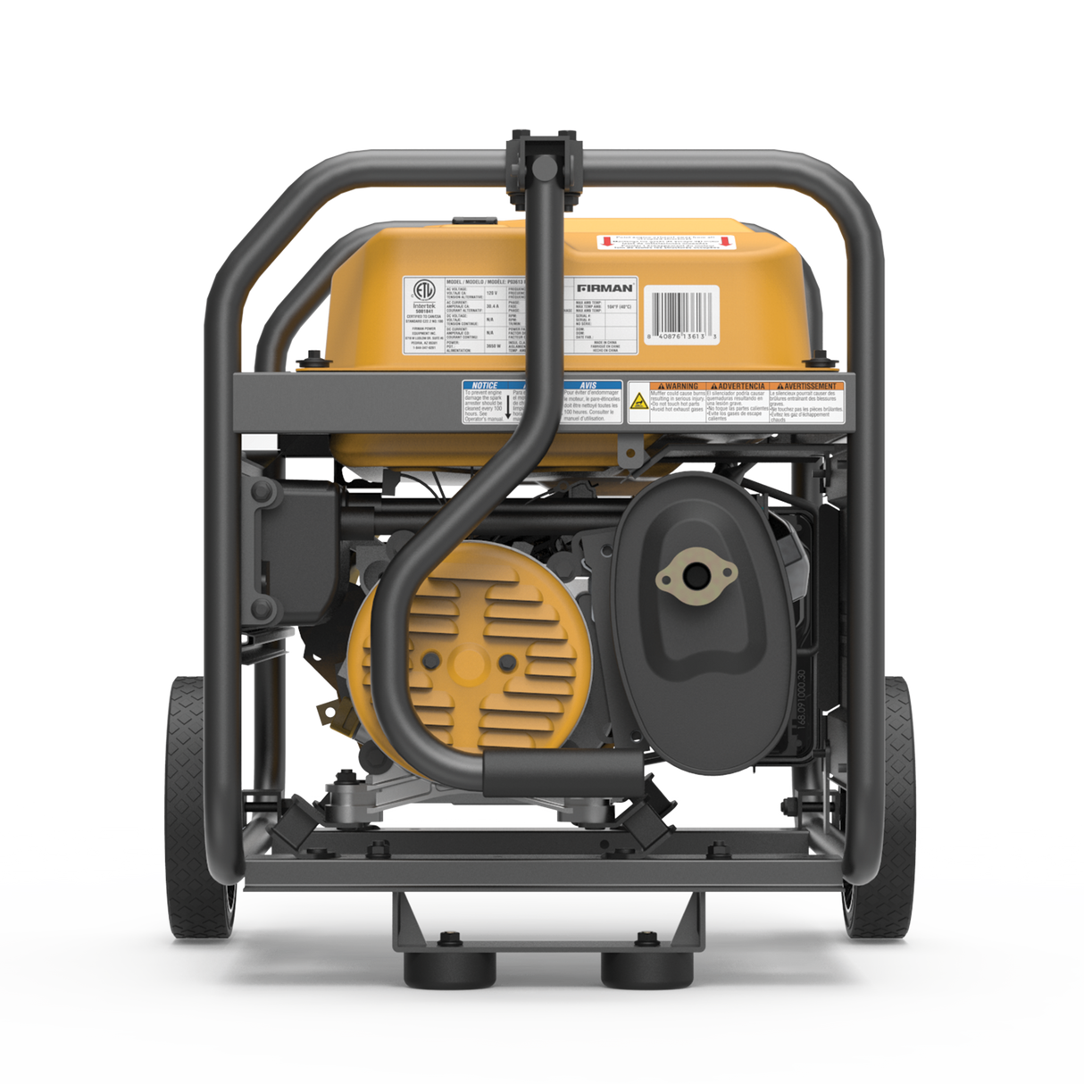 Gas Portable Generator 4550W Recoil Start 120V with CO Alert