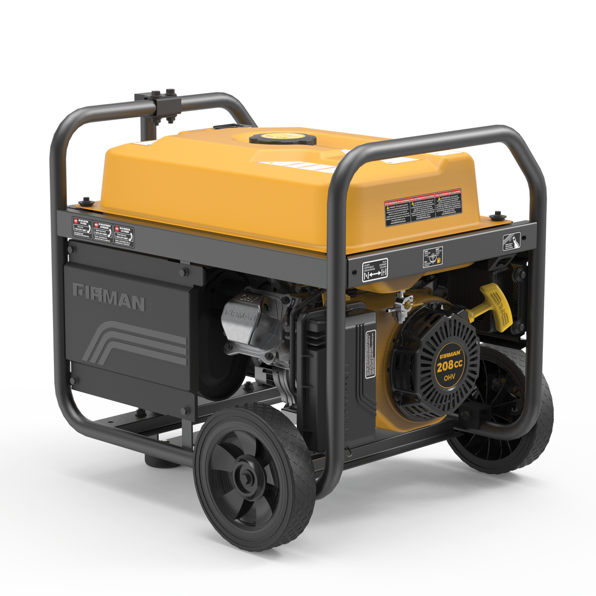 Gas Portable Generator 4550W Recoil Start 120V with CO Alert
