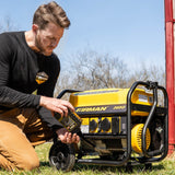Gas Portable Generator 4550W Recoil Start 120V with CO Alert