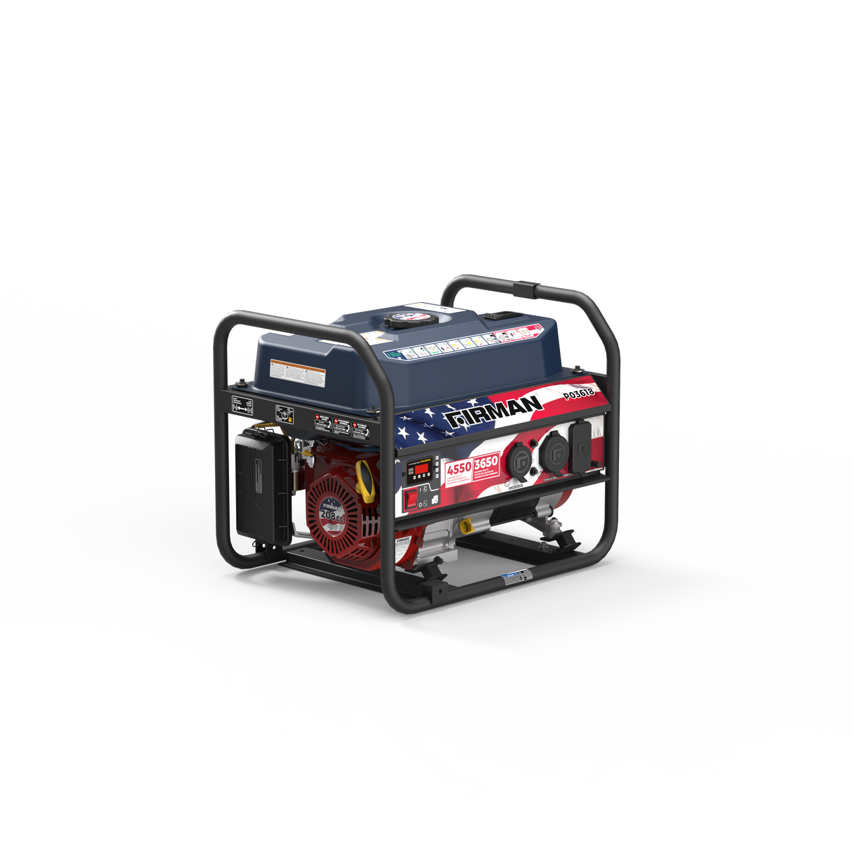 Gas Portable Generator 4550W Recoil Start 120V
